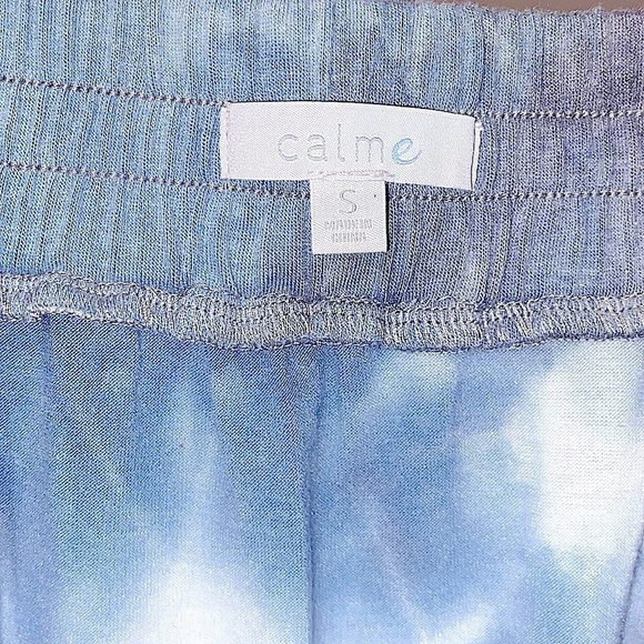 Johnny Was Calme Rain Blue Tie Dye Commuter Mini Skirt Size S - Picture 4 of 5